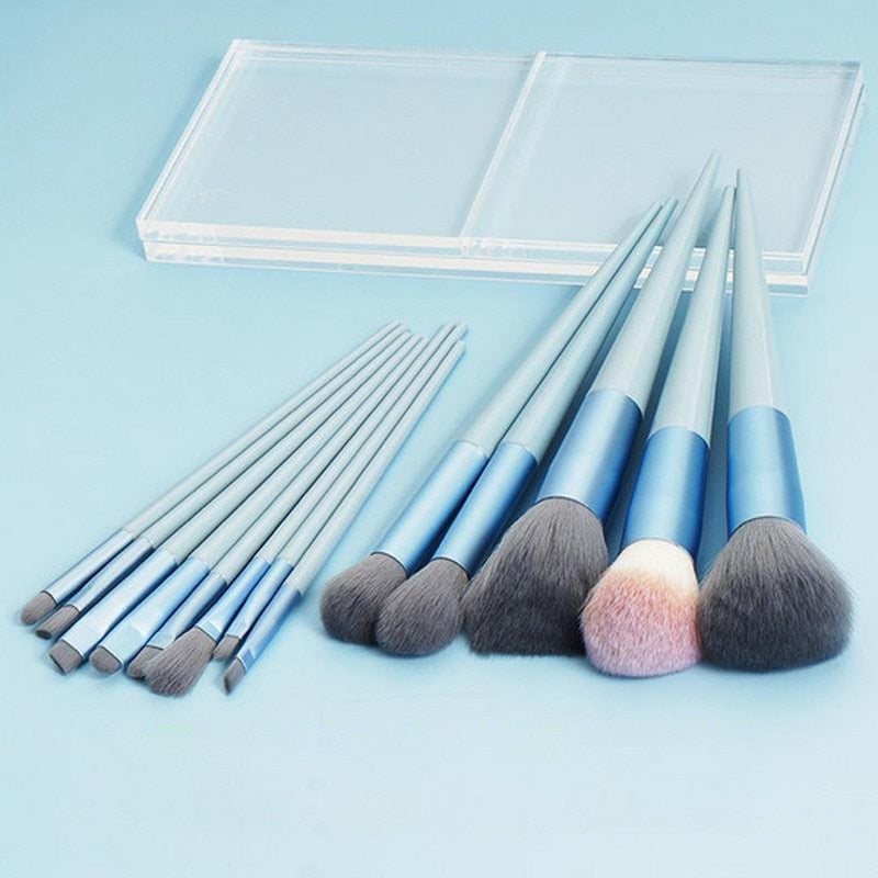 Conjunto de pincéis de maquiagem macio e macio de 13 peças para cosméticos  Makeup brush ferramenta de beleza