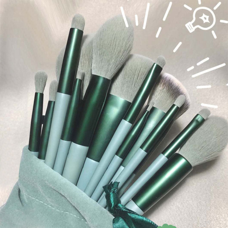 Conjunto de pincéis de maquiagem macio e macio de 13 peças para cosméticos  Makeup brush ferramenta de beleza