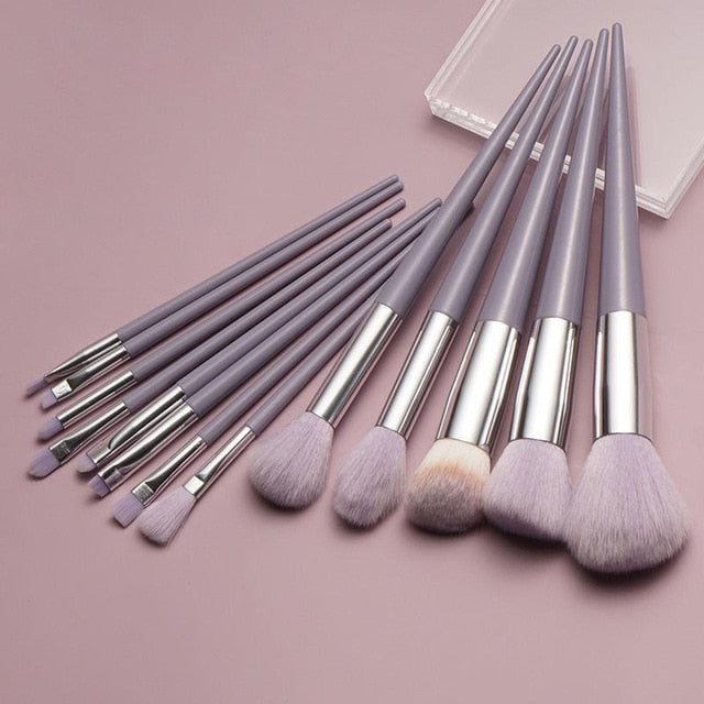 Conjunto de pincéis de maquiagem macio e macio de 13 peças para cosméticos  Makeup brush ferramenta de beleza